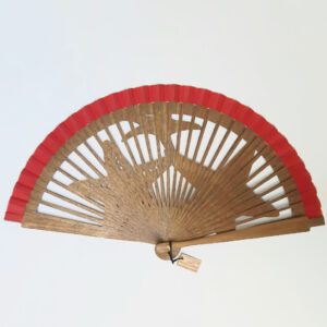 ABANICO ROJO CALADO