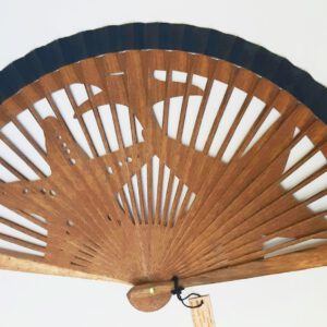 ABANICO ESTRELLAS NEGRO