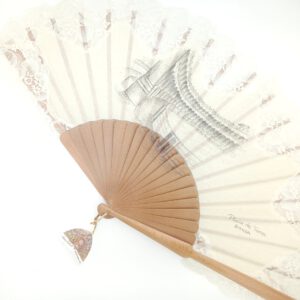 hand fan hand painted bull fight