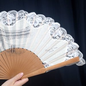 abanicos pintados a boli o lapiz