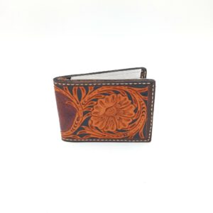 cartera repujada cuero artesamart