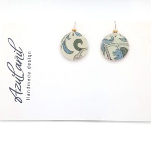 pendientes flores circulares