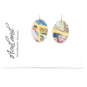 pendientes ovalados primavera chulos