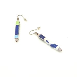 pendientes papel alargados regalo