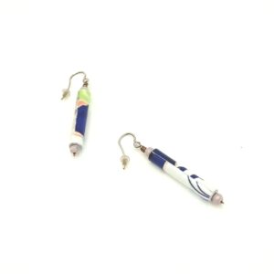 pendientes papel alargados on line