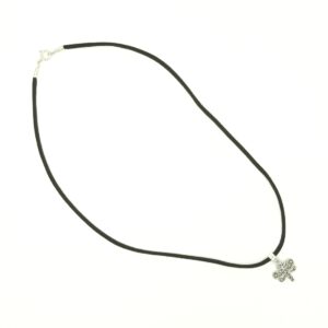 colgante libelula plata corto