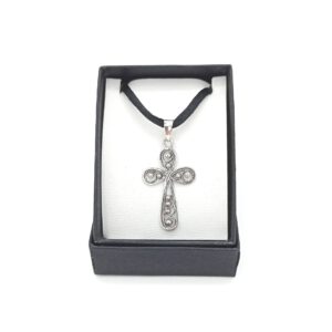 colgante plata de ley cruz pequeña