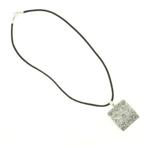 colgante plata grande moderno