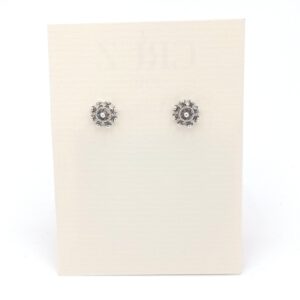 pendientes boton charro plata artesania artesamart