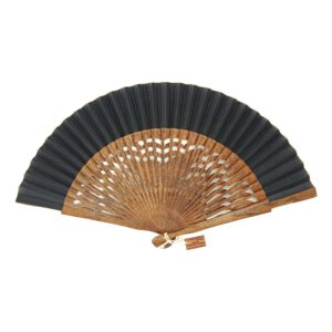 abanico negro sencillo liso