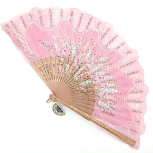 barbie pink hand fan