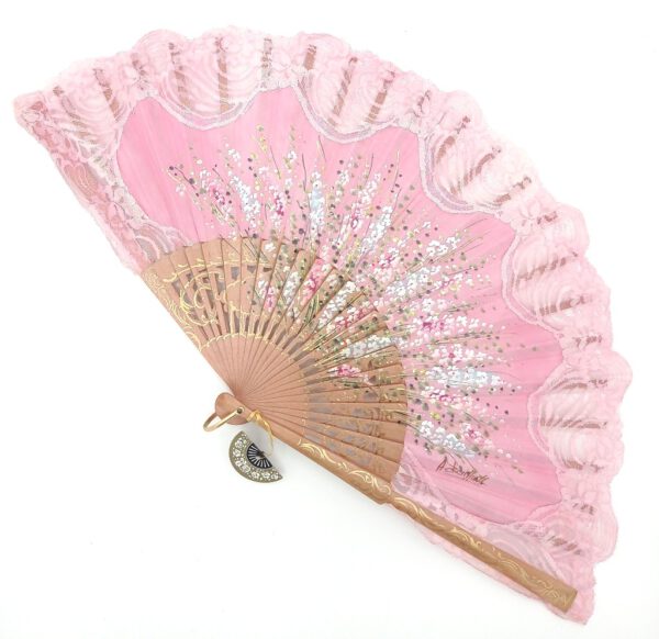 barbie pink hand fan