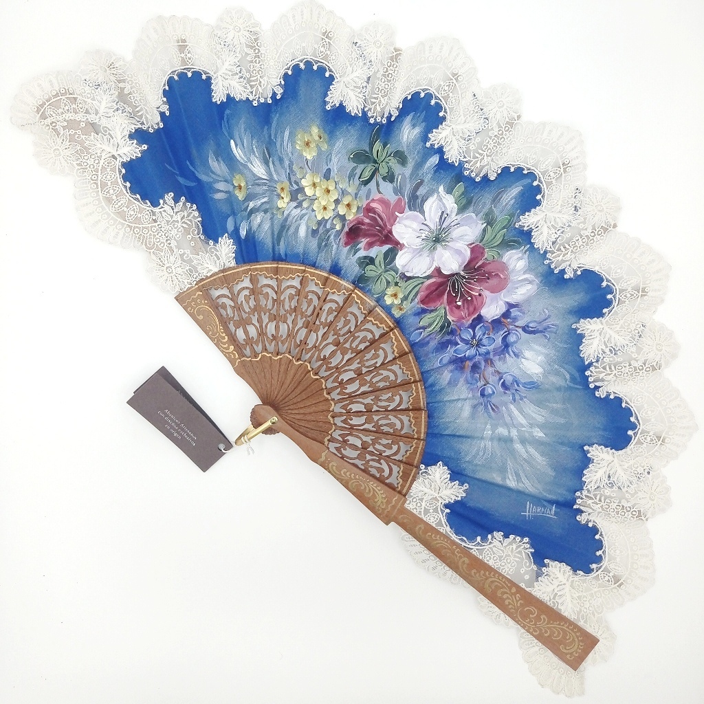 abanicos azules